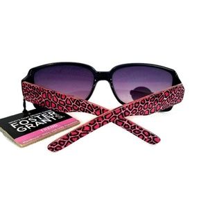 Foster Grant Pink Leopard Print Sunglasses